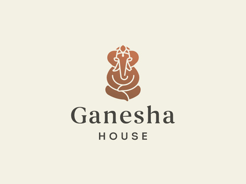 Ganesha Meditating Logo Design by Vladimir Sijerkovic