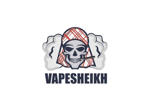 Vape Skull Logo Design by Tijana0