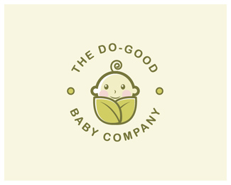 Baby Leaf Logo by Graphicscrush
