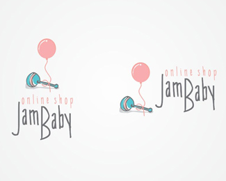 Baby Rattle Logo Design by Little Sofi