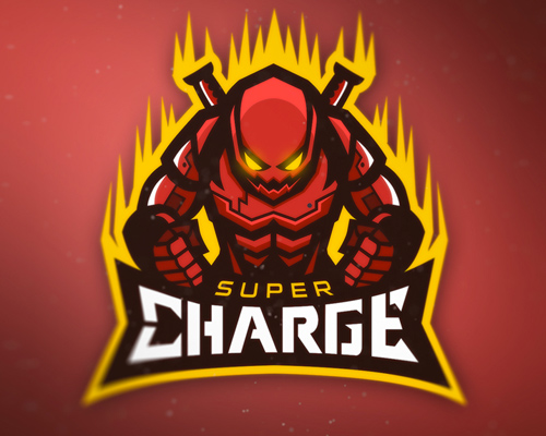 80 Gaming Logos For Esports Teams And Gamers - flaming robot gaming logo by hassan