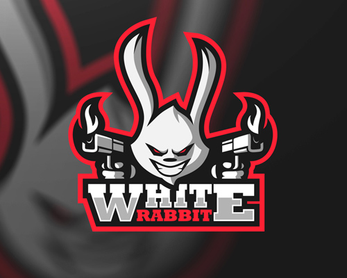 white rabbit gaming logo design by xero - fortnite clan logo maker free