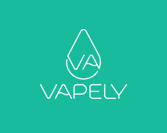 Drop Shapes Ejuice Logo Design by Daniel Eris