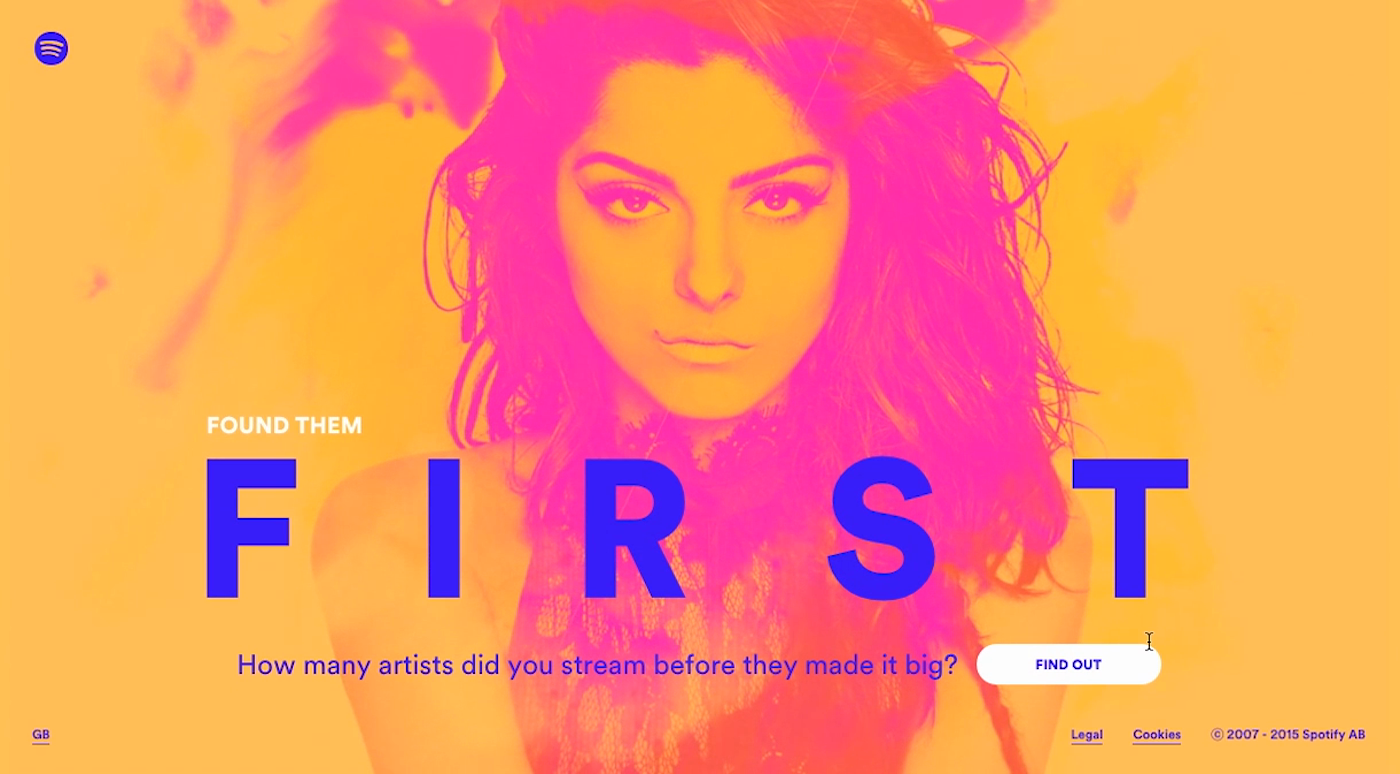 Spotify Embraces Bright Contrasting Colors