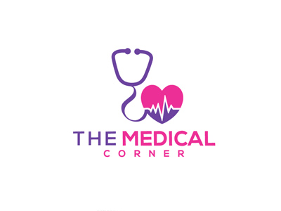 Heart Stethoscope Logo Design by Solidinto