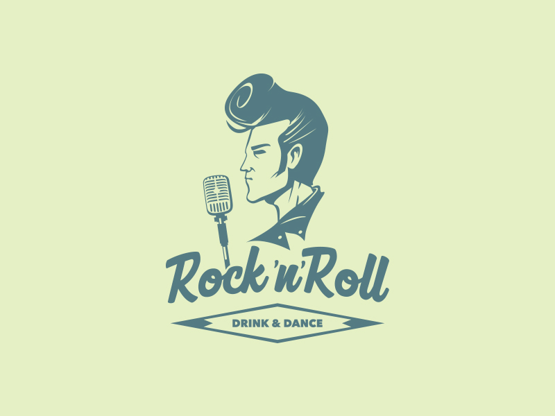 Rock'n'Roll Logo Design by Igor Kishman