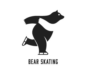 Ice Skating Logo Design by Rohendah
