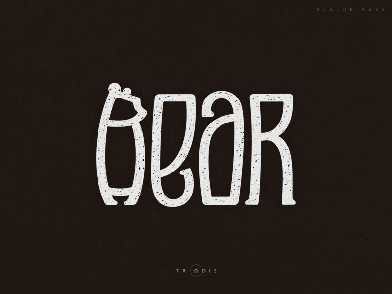 Typography Logo Design by Wiktor Ares