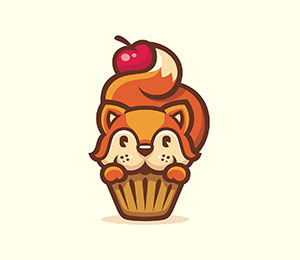 Cupcake Logo Design by Bolshakova Tatyana